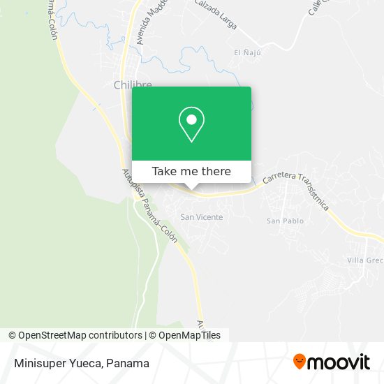 Mapa de Minisuper Yueca