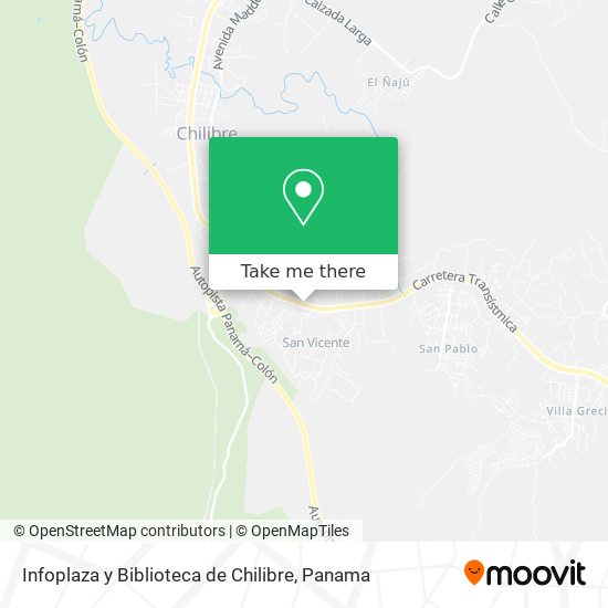 Infoplaza y Biblioteca de Chilibre map