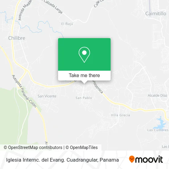 Mapa de Iglesia Internc. del Evang. Cuadrangular