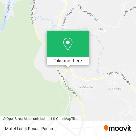 Motel Las 4 Rosas map