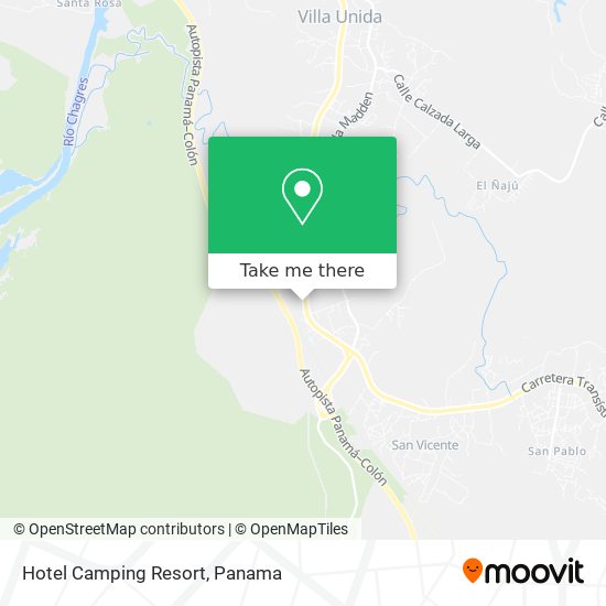 Mapa de Hotel Camping Resort