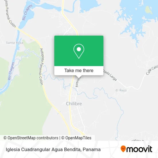 Mapa de Iglesia Cuadrangular Agua Bendita