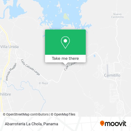 Mapa de Abarrotería La Chola