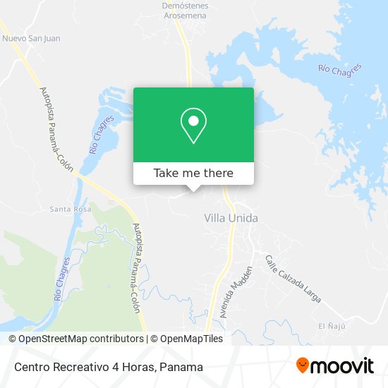 Centro Recreativo 4 Horas map