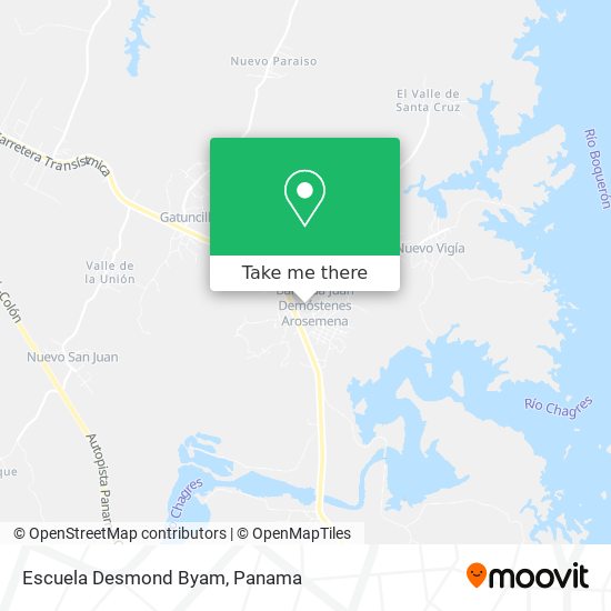 Escuela Desmond Byam map