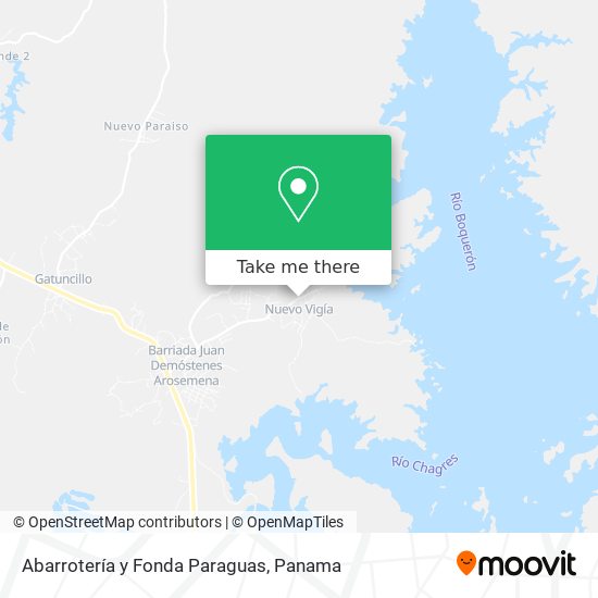 Abarrotería y Fonda Paraguas map