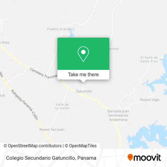 Colegio Secundario Gatuncillo map