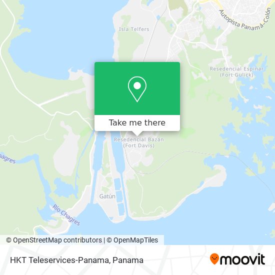 HKT Teleservices-Panama map