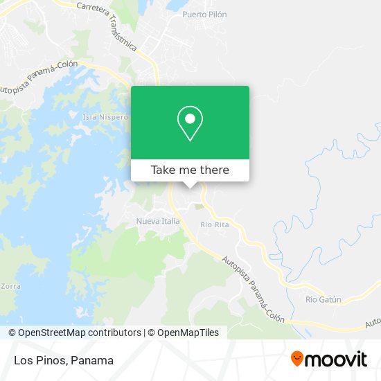 Los Pinos map