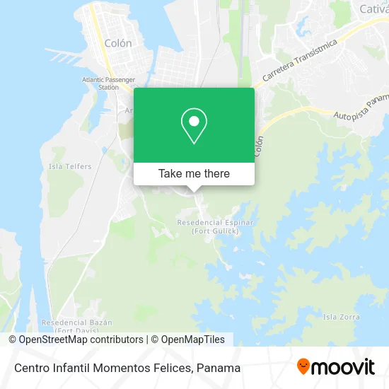 Mapa de Centro Infantil Momentos Felices