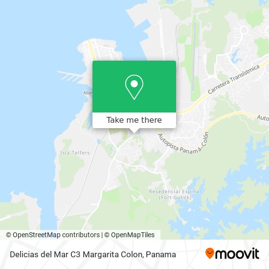 Delicias del Mar C3 Margarita Colon map