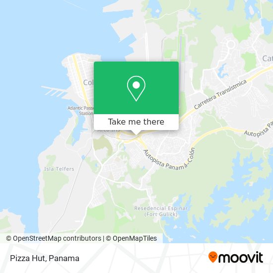 Pizza Hut map