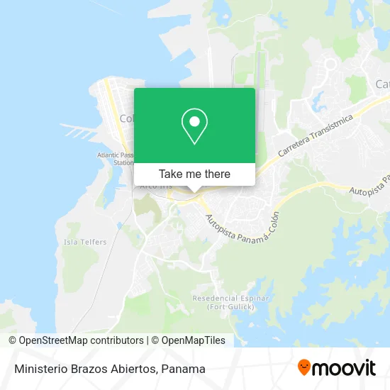 Mapa de Ministerio Brazos Abiertos