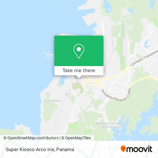 Mapa de Super Kiosco Arco Iris