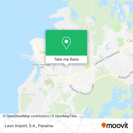 Leon Import, S.A. map