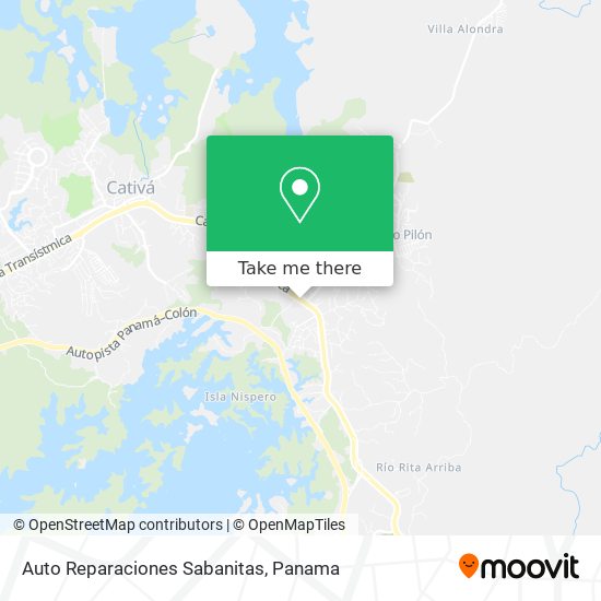 Auto Reparaciones Sabanitas map