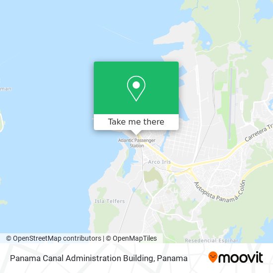 Panama Canal Administration Building map