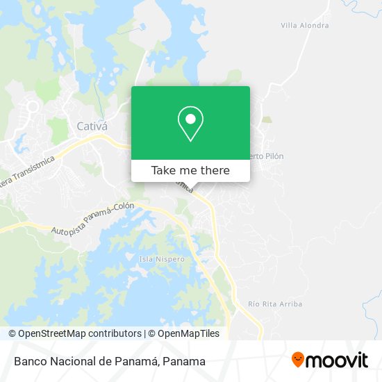 Banco Nacional de Panamá map