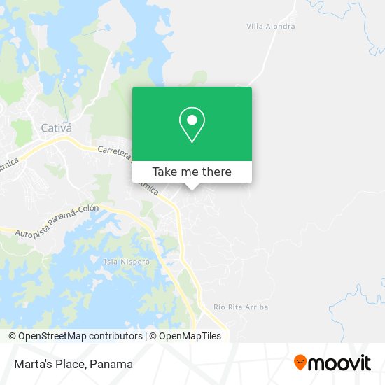 Marta's Place map