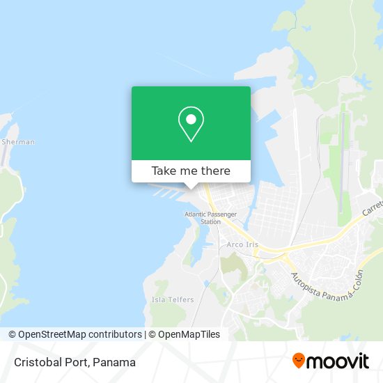 Cristobal Port map