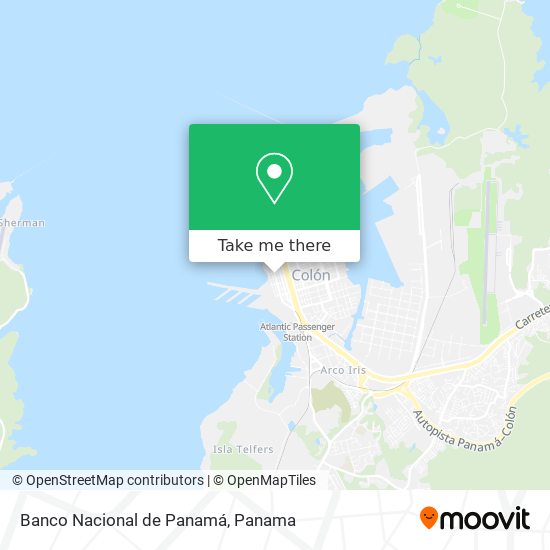 Mapa de Banco Nacional de Panamá