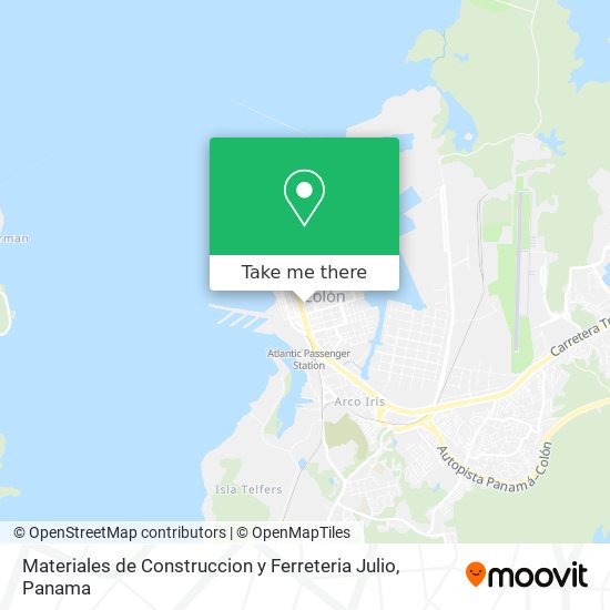 Mapa de Materiales de Construccion y Ferreteria Julio