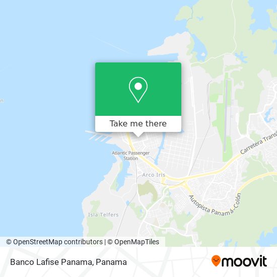 Banco Lafise Panama map