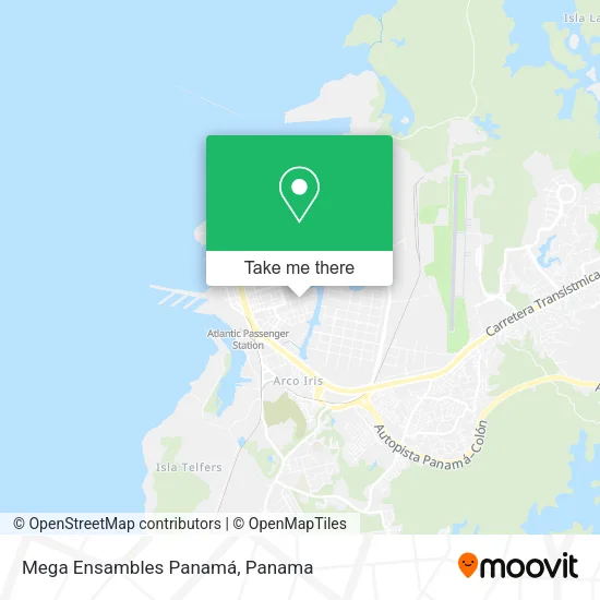 Mega Ensambles Panamá map