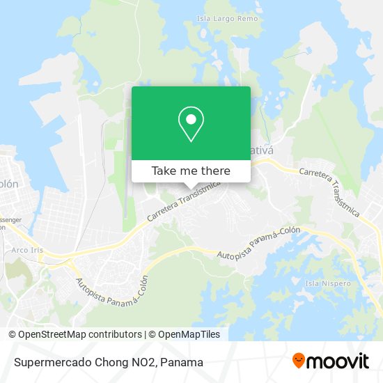 Supermercado Chong NO2 map