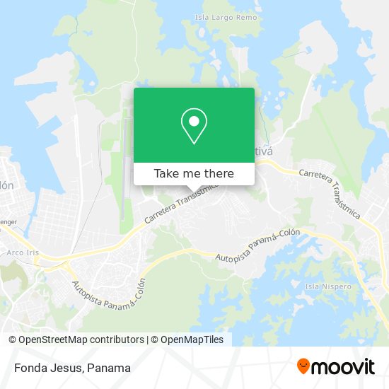 Fonda Jesus map