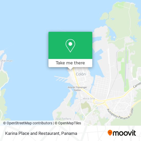 Karina Place and Restaurant map