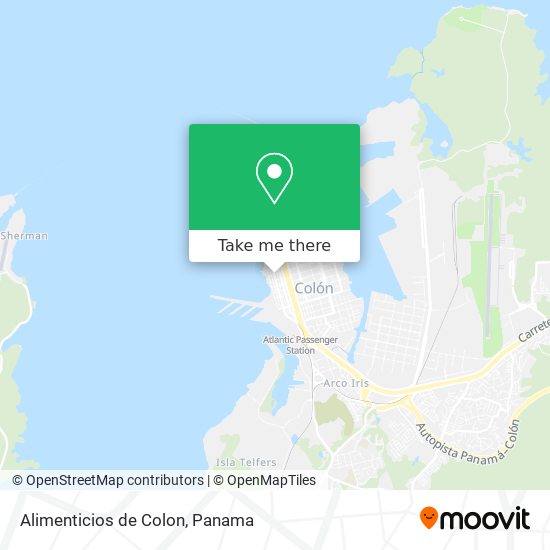 Mapa de Alimenticios de Colon