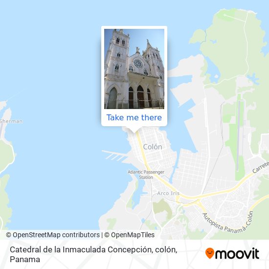 Catedral de la Inmaculada Concepción, colón map