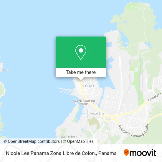 Mapa de Nicole Lee Panama Zona Libre de Colon.