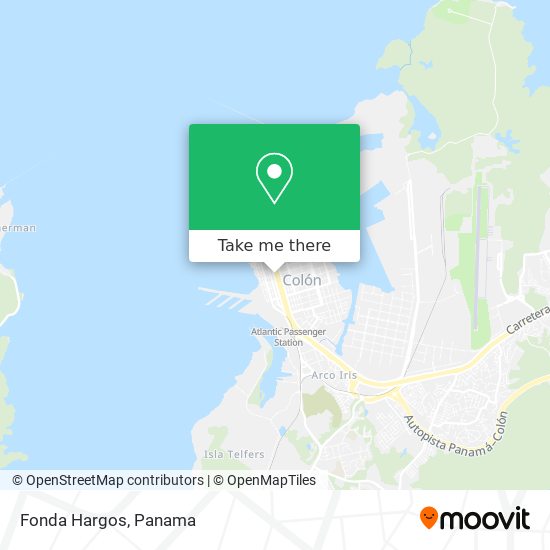 Fonda Hargos map
