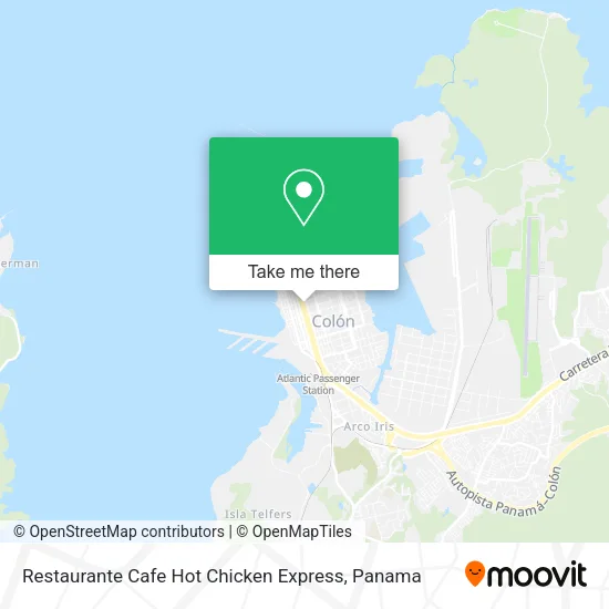 Mapa de Restaurante Cafe Hot Chicken Express