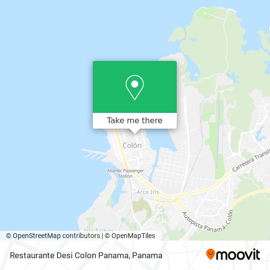 Restaurante Desi Colon Panama map