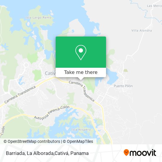 Mapa de Barriada, La Alborada,Cativá