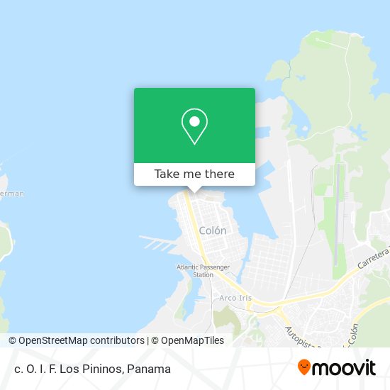 c. O. I. F. Los Pininos map