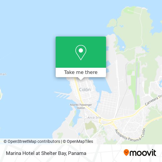 Marina Hotel at Shelter Bay map