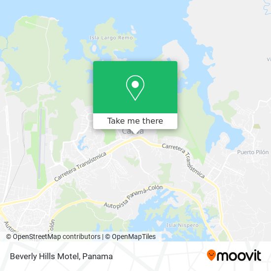 Beverly Hills Motel map