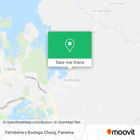 Mapa de Ferreteria y Bodega Chung