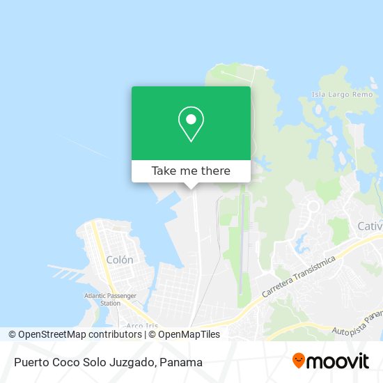 Mapa de Puerto Coco Solo Juzgado