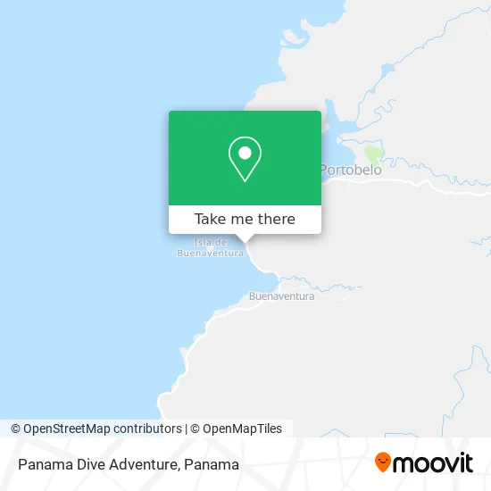 Panama Dive Adventure map