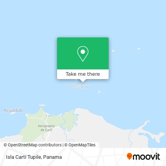 Isla Cartí Tupile map