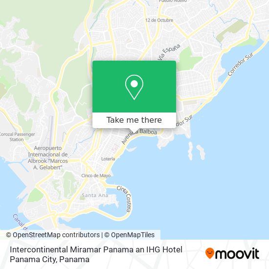 Mapa de Intercontinental Miramar Panama an IHG Hotel Panama City