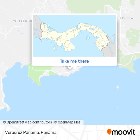 Mapa de Veracruz Panama