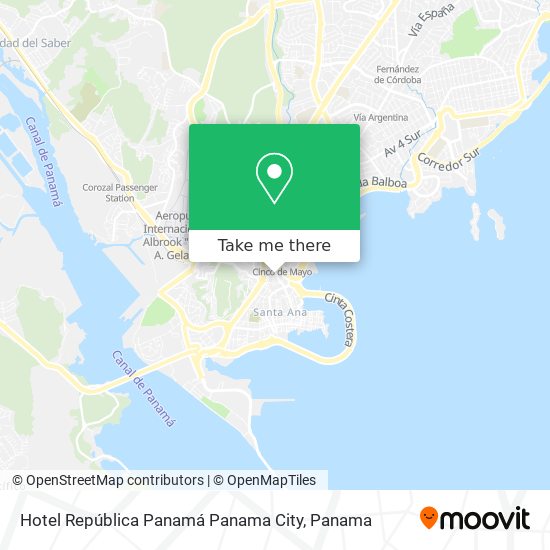 Hotel República Panamá Panama City map