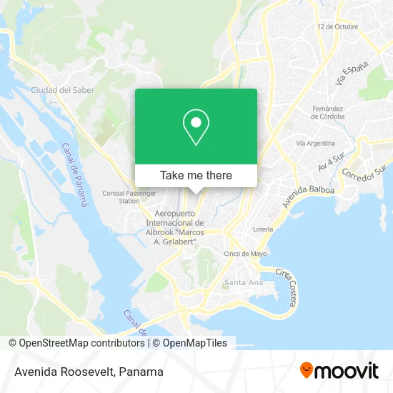 Mapa de Avenida Roosevelt