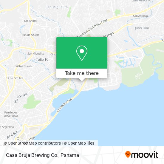 Casa Bruja Brewing Co. map